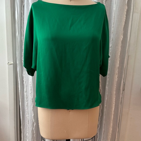 Milly Vibrant Green Blouse - Picture 1 of 4